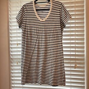 Striped T Shirt Dress or Cover Up